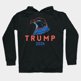 Trump 2024 Eagle Usa Hoodie